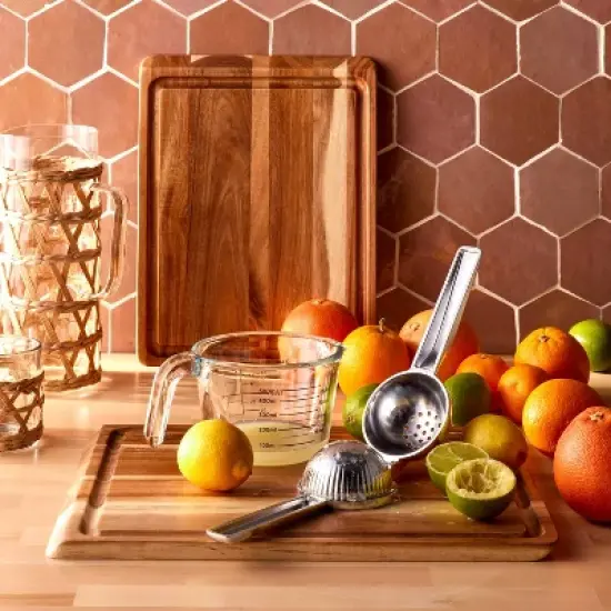 Zinc Alloy Lemon Squeezer Silver - Figmint&trade;: Citrus Press, Dishwasher-Safe, Lime Juicer, Figmint Kitchen Accessory image {1}