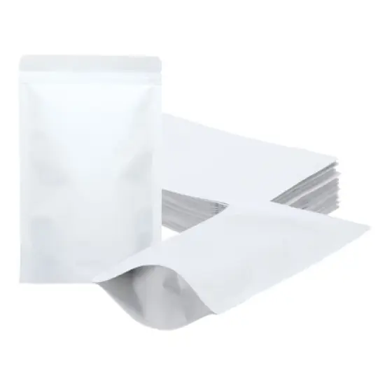 Unique Bargains Sealable Foil Lining Resealable Packaging Zipper Food Storage Pouches 50 Pcs image {7}