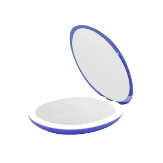 Impressions Vanity Stitch "Sleepy Stitch" Rechargeable LED Compact Mirror image {1}