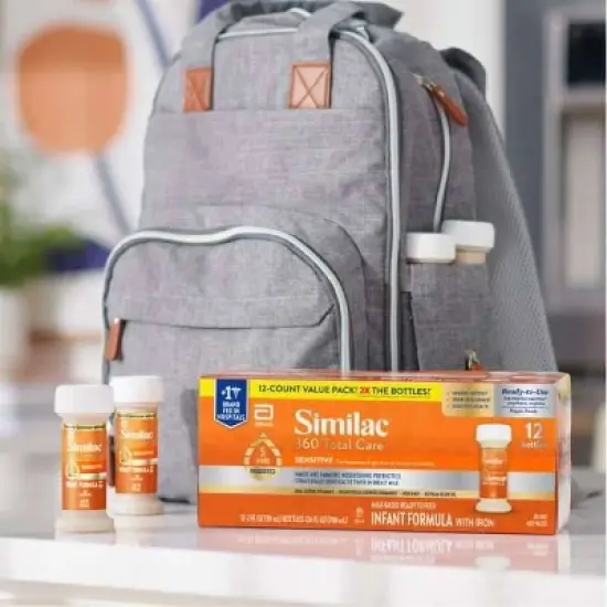 Similac 360 Total Care Sensitive Non-GMO Ready to Feed Powder Infant Formula - 2 fl oz Each/12ct image {7}