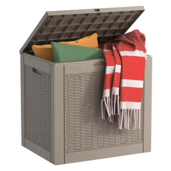 Chic Crate-30-gal Water Resistant Resin Lockable Deck Box image {6}