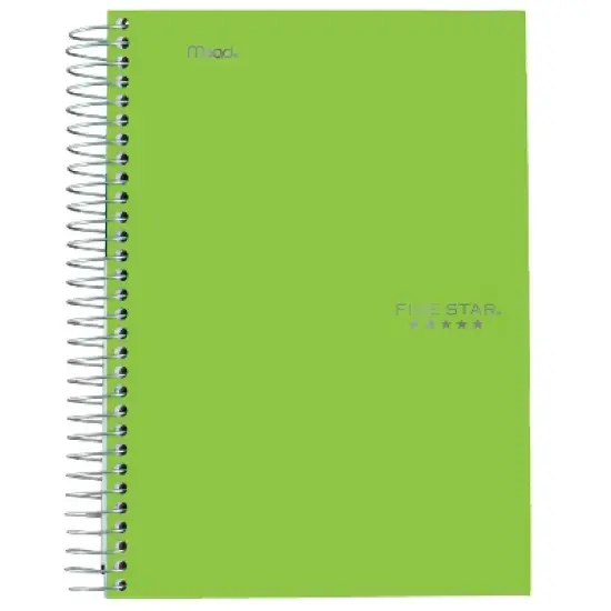 6ct 5 Subject Spiral Notebook College Ruled 9.5" x 6" Classic Colors - Five Star image {3}