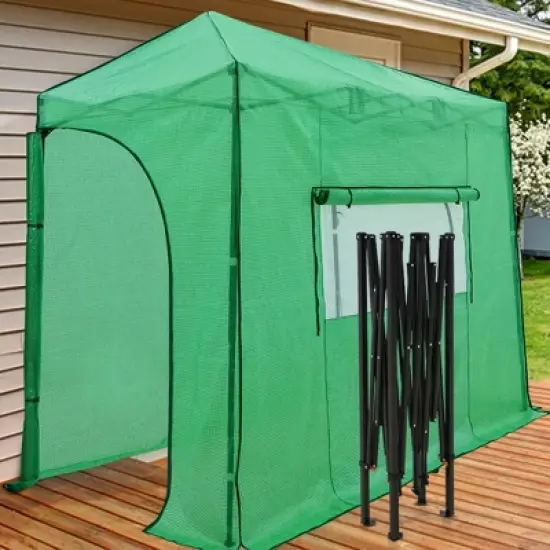 EAGLE PEAK Lean-to Portable Walk-in Greenhouse image {7}
