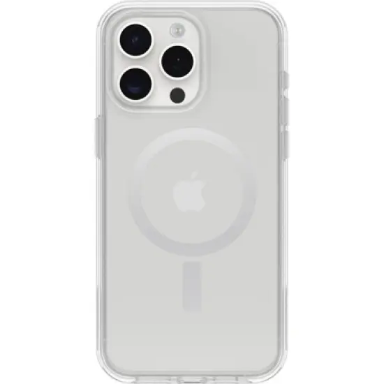 OtterBox Apple iPhone 15 Pro Max Symmetry Series Clear Case with MagSafe - Clear image {4}