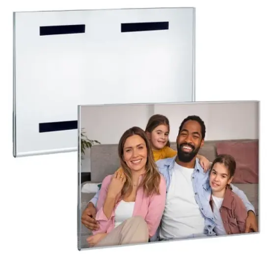 Azar Displays Clear Acrylic Magnet Back Sign Holder Frames, 2-Pack image {8}