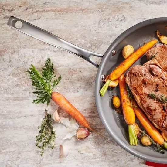 T-Fal Excellence Reserve 12" Ceramic Nonstick Frypan Gray image {3}