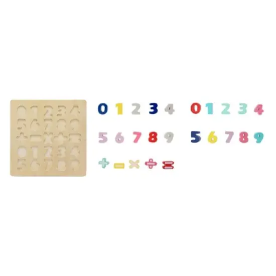 Leo & Friends Wooden Chunky Number Math Puzzle image {2}