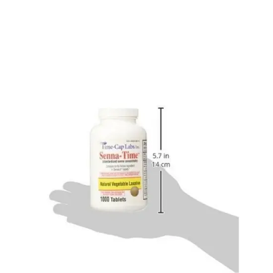 Senna Time Laxatives 8.6mg Tabs 1000 Ct image {3}