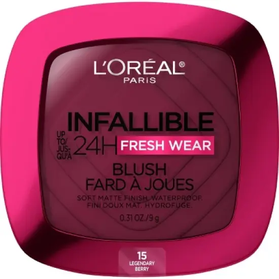 L'Oreal Paris Infallible Up to 24H Fresh Wear Blush Powder - 0.31oz image {7}