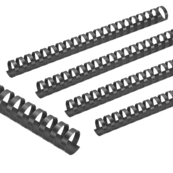 Unique Bargains Smooth Portable Plastic Rings Comb Binding Spines 10 Pcs image {4}