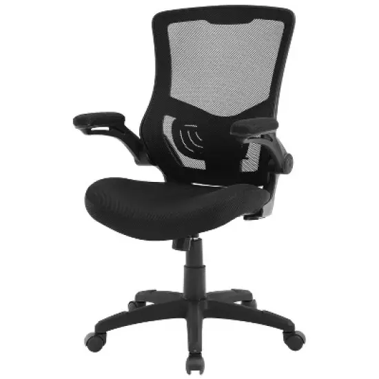 FDW Office Chair Home Chair Computer Chair with Lumbar Support Adjustable Armrests Flip-Up Arms & Swivel Base image {7}