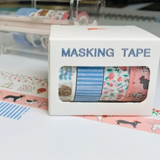 Pink Everyday Masking Tape by Ramus & Co - 4ct Rolls, Assorted image {2}