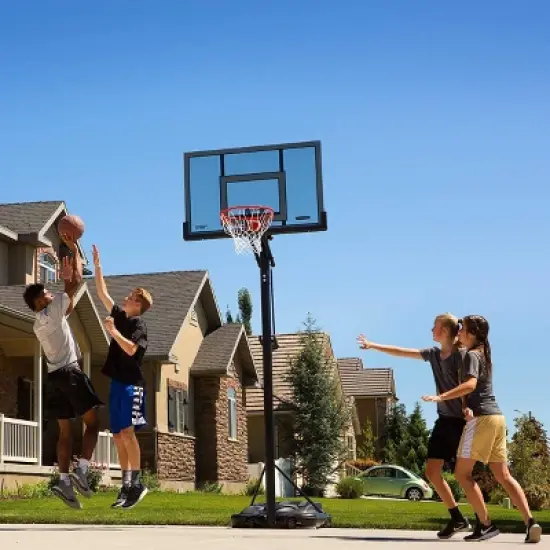 Lifetime Adjustable Portable 52" Basketball Hoop - Black image {7}