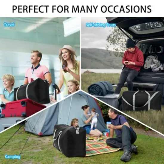 105L Extra Large Duffel Bag 32 inch Lightweight Luggage for Travel-Black image {1}