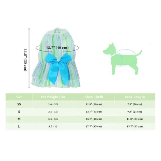 Unique Bargains Stylish Dog Dresses  2 Pcs image {2}