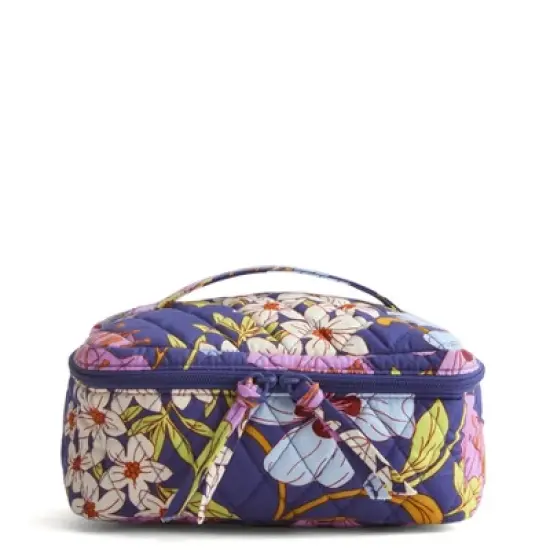 Vera Bradley Women's Outlet Cotton Essential Brush Up Cosmetic Toiletry Case image {4}