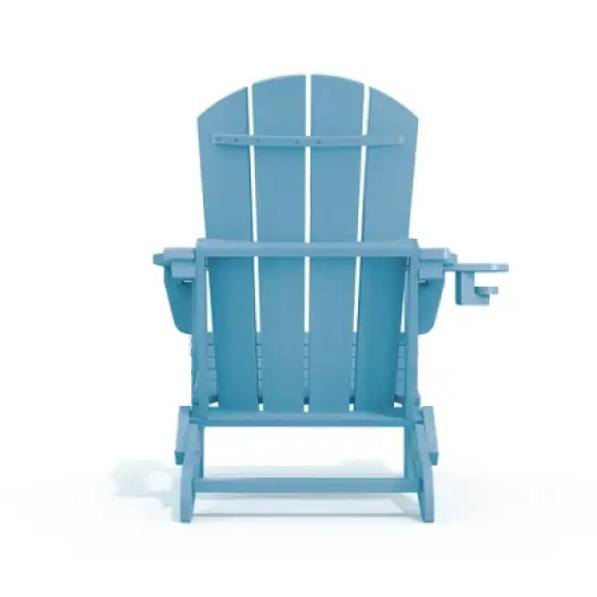 Hyleory Adjustable HDPE Adirondack Chair with Ergonomic Backrest image {12}