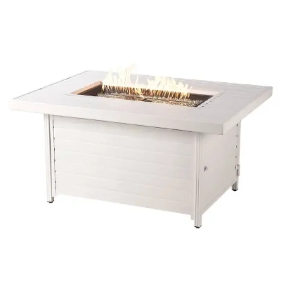 Oakland Living 55000 BTUs Propane Rectangle Outdoor Fire Table with Two Covers image {13}