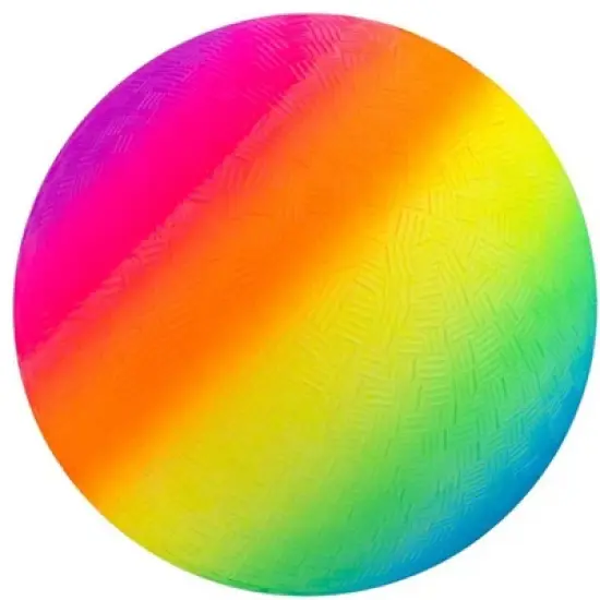 New Bounce Premium 8.5'' Rainbow Balls - Set of 2 Plus 2 Pins & Pump for Kids image {2}