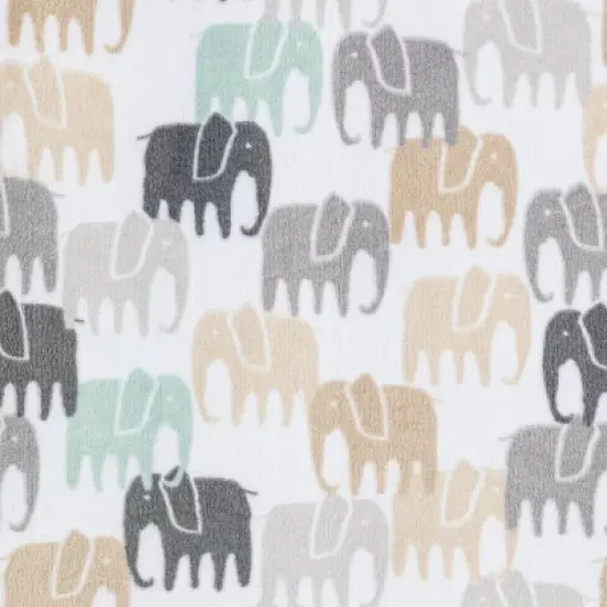 Changing Pad Cover Elephants - Cloud Island&trade; Gray image {2}