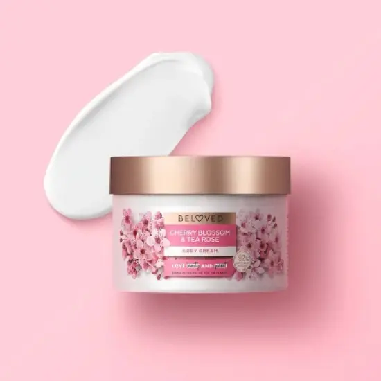 Beloved Cherry Blossom & Tea Rose Body Cream 10oz image {4}