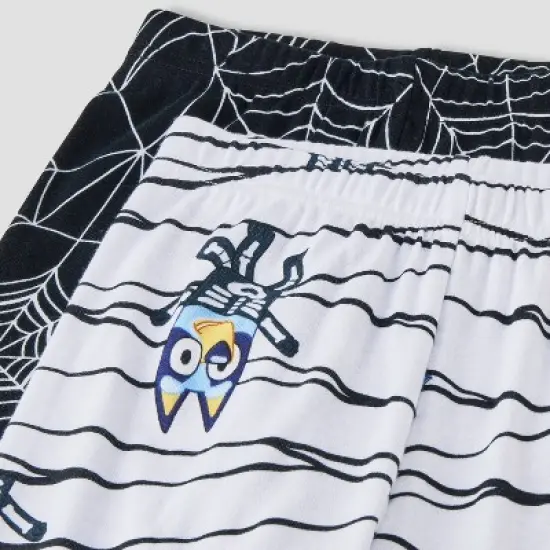 Boys' 4pc Bluey Long Sleeve Halloween Pajama Set - Orange/Black image {3}