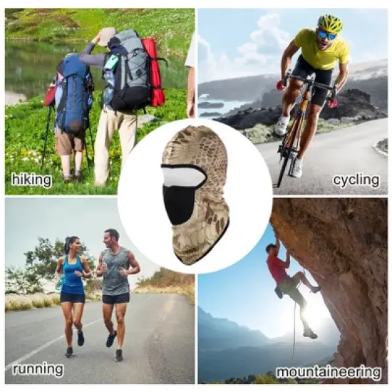 Unique Bargains Snake Pattern Balaclava Face Mask 1 Pc image {2}