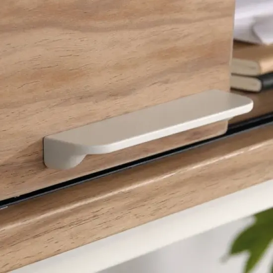 Portage Park Computer Hutch Kiln Acacia - Sauder image {2}