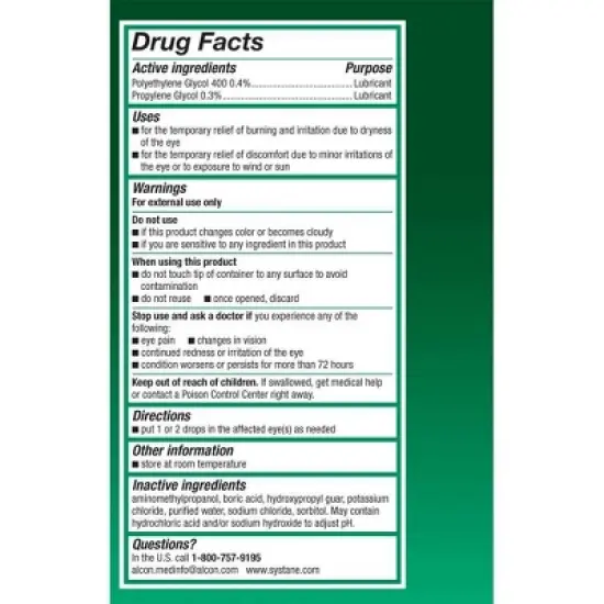 Systane Ultra Lubricant Eye Drops Vials - 60ct image {2}
