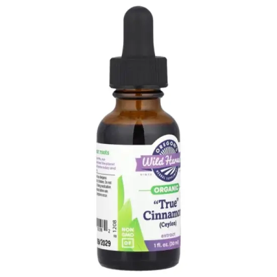 Oregon's Wild Harvest Organic "True" Cinnamon (Ceylon) Extract, 1 fl oz (30 ml) image {3}