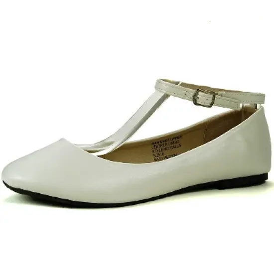 Alpine Swiss Womens Suede Lined Calla Ankle Strap Ballet Flats image {2}