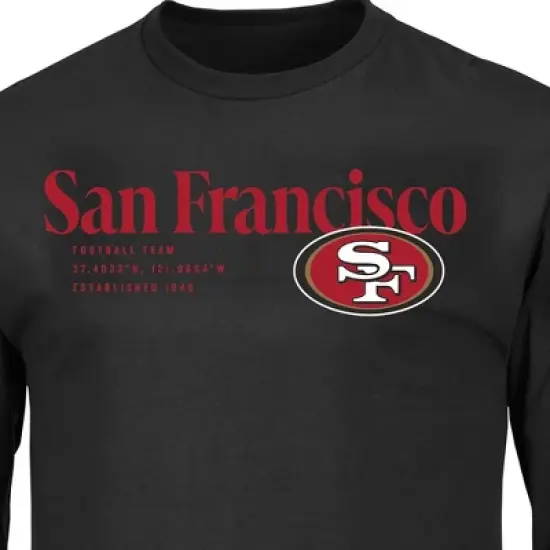 NFL San Francisco 49ers Left End Big & Tall Tee T-Shirt image {2}