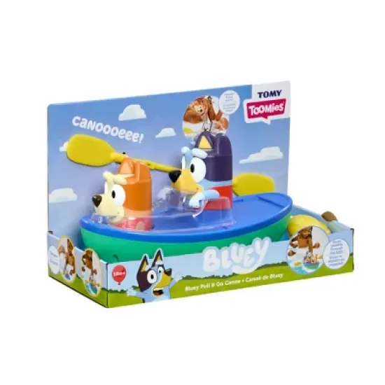 Bluey TOMY Toomies Pull and Go Canoe Bath Toy image {5}