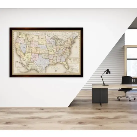 Home Magnetics US Map - L Tan image {1}