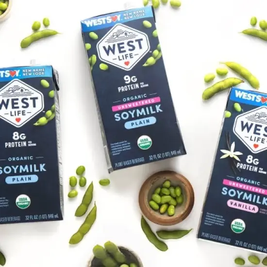West Life Organic Unsweetened Plain Shelf Stable Soy Milk - 32 fl oz image {5}