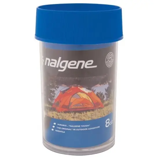 Nalgene Wide Mouth Outdoor Storage Container - Clear/Blue image {5}