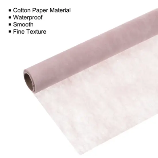 Unique Bargains Flower Wrapping Paper 30ft Floral Bouquet Waterproof Packaging Cotton for Wedding Party Dark Pink image {2}