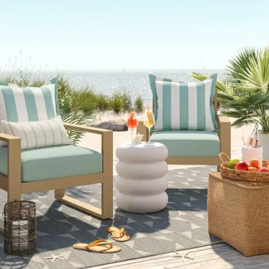 24"x22" Woven Outdoor Deep Seat Cushion - Threshold&trade; image {1}