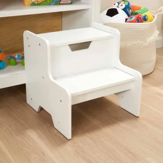 Melissa & Doug Wooden Step Stool - White image {3}