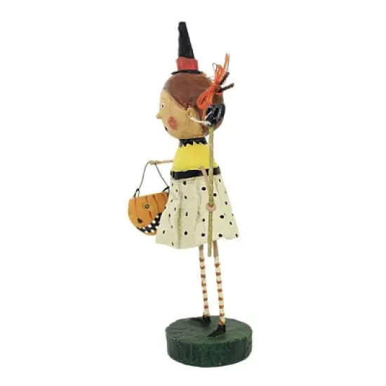 Lori Mitchell 7.0 Inch Flirty Gertie Halloween Figurine , Lightweight Halloween Decor Halloween Cat Mask (1PC) image {2}