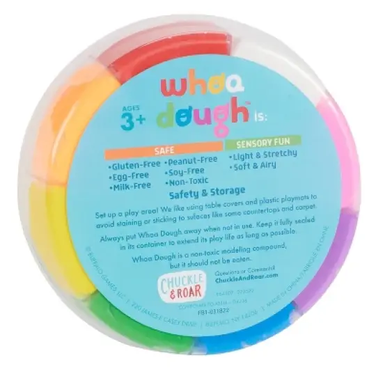 Chuckle & Roar Whoa Dough - Air Dry Clay: Creative Thinking, Fine Motor Skills, Modeling Dough, 8 Pieces image {5}