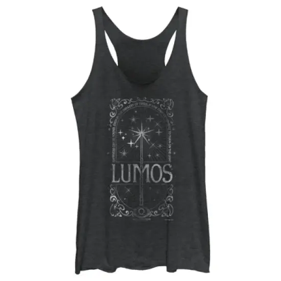 Women's Harry Potter Lumos Happiness Spell Racerback Tank Top image {3}