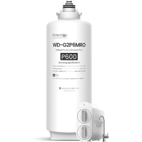Waterdrop WD-G2P600-RO Filter, Replacement for WD-G2P600-W Reverse Osmosis System, 2-year Lifetime, Reduce PFAS image {6}