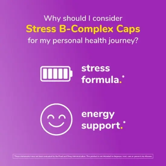 Twinlab Stress B-Complex Caps - Energy Support Supplement with Vitamin B12 and B6 - 250 Capsules image {4}