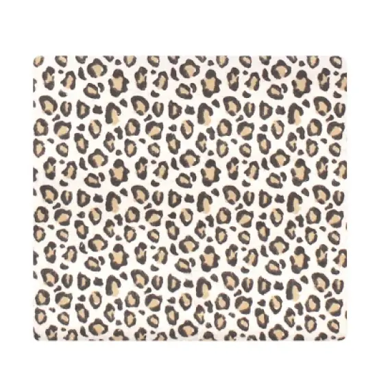 Hudson Baby Infant Girl Cotton Flannel Receiving Blankets, Leopard, One Size image {1}