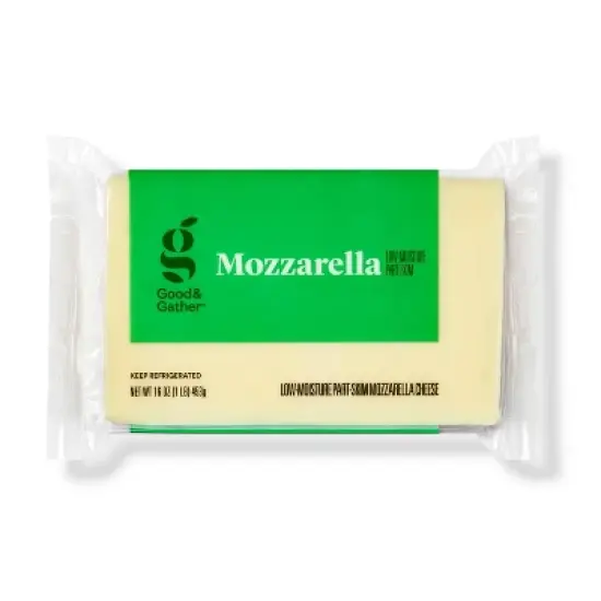 Chunk Mozzarella Cheese - 16oz - Good & Gather&trade; image {3}
