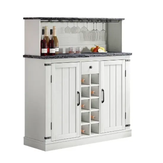 47" Wood Granite Pattern Cabinet - Festivo image {3}