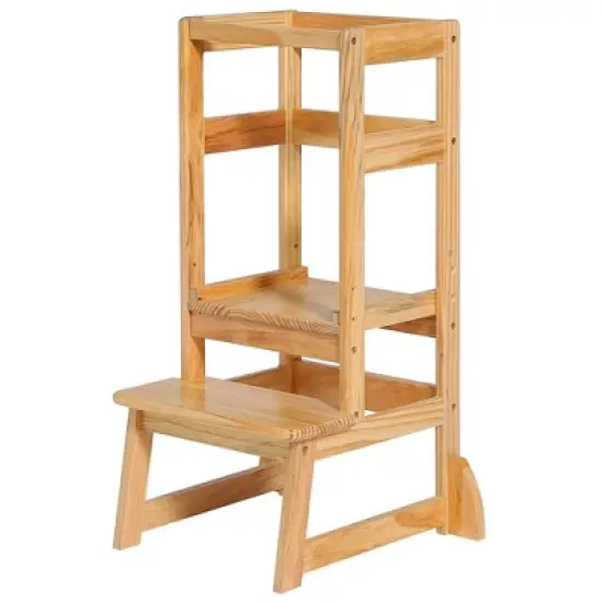 SDADI LT05N Mother's Helper Adjustable Height Kitchen Step Stool, Children Kids Toddlers Counter Level Learning Stool for Kitchen & Bathroom image {8}