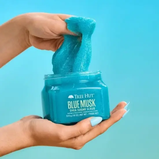 Tree Hut Shea Sugar Body Scrub - Blue Musk - 18oz image {8}