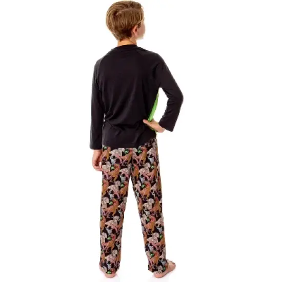 Jurassic World Boys' Movie Film Dinosaurs Roaming Park Logo Pajama Set Multicolored image {1}